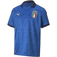 PUMA FIGC Home Shirt Replica Jr, Maglia Calcio Bambino, Team Power Blue/Peacoat, 176 usato  Spedito ovunque in Italia 