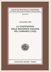 Costituzione della reggenza usato  Spedito ovunque in Italia 