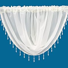 Plain beaded voile for sale  Delivered anywhere in UK