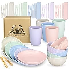 Wheat straw dinnerware for sale  Delivered anywhere in USA 