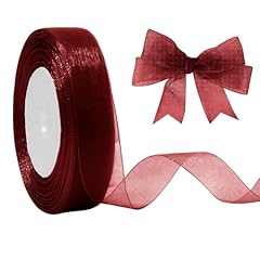 Jaozuyard burgundy organza for sale  Delivered anywhere in USA 