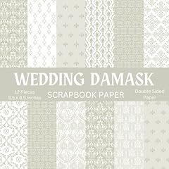 Wedding damask scrapbook for sale  Delivered anywhere in UK