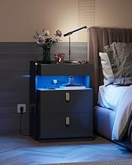 Wlive black nighstand for sale  Delivered anywhere in USA 
