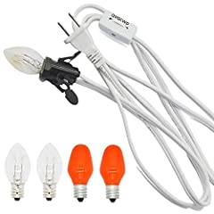 QVQCWD Clip in Night Light Cord with light bulbs,Pumpkin for sale  Delivered anywhere in USA 