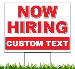 Custom hiring sign for sale  Delivered anywhere in USA 