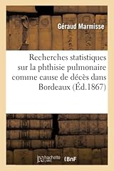 Recherches statistiques phthis d'occasion  Livré partout en Belgiqu