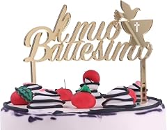 Cake topper battesimo usato  Spedito ovunque in Italia 