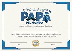 Certificato miglior papà usato  Spedito ovunque in Italia 