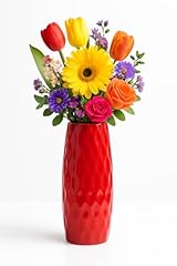 Elegant red vase for sale  Delivered anywhere in UK