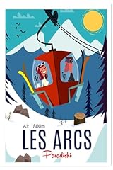 Poster paradiski arcs d'occasion  Livré partout en France