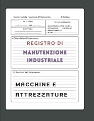Registro manutenzione industri usato  Spedito ovunque in Italia 