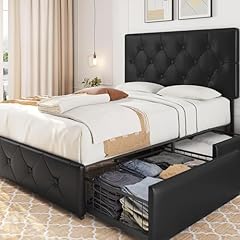 Yaheetech upholstered bed for sale  Delivered anywhere in USA 