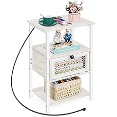 Oyeal white nightstand for sale  Delivered anywhere in USA 