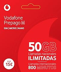 Vodafone prepagato 20gb usato  Spedito ovunque in Italia 