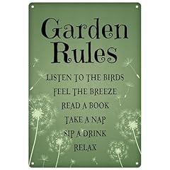 Garden rules sign for sale  Delivered anywhere in USA 