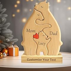 Personalized wooden bear for sale  Delivered anywhere in UK