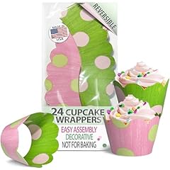 Cupcake wrappers pink for sale  Delivered anywhere in USA 