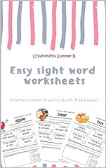 Easy sight word worksheets : Homeschool Curriculum Packages: The complete Dolch sight words flash cards teach your child to read, write and spell in more ... with sentences lessons. (English Edition) usato  Spedito ovunque in Italia 