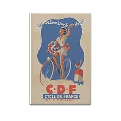 Poster vintage vélo d'occasion  Livré partout en France