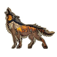 Wood carving wolf for sale  Delivered anywhere in UK