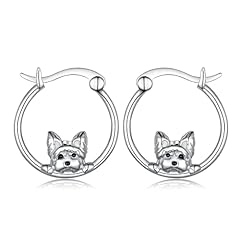 Yorkie dog earrings for sale  Delivered anywhere in USA 