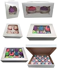 Windowed cupcake boxes for sale  Delivered anywhere in Ireland