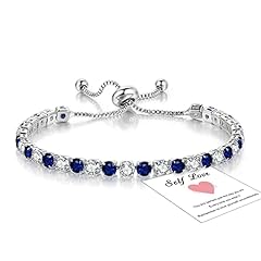 Blue tennis bracelets for sale  Delivered anywhere in UK