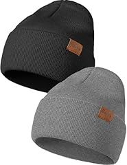 Black grey beanie for sale  Delivered anywhere in USA 