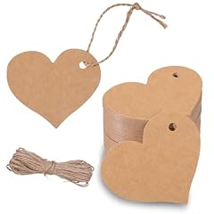 Kraft paper heart for sale  Delivered anywhere in UK