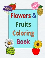 Flowers fruits coloring for sale  Delivered anywhere in UK