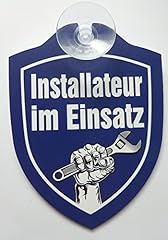 Schild saugnapf installateur gebraucht kaufen  Wird an jeden Ort in Deutschland