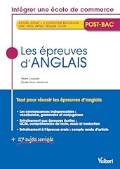 épreuves anglais concours d'occasion  Livré partout en Belgiqu