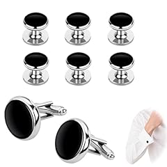 8pcs black cufflinks for sale  Delivered anywhere in UK