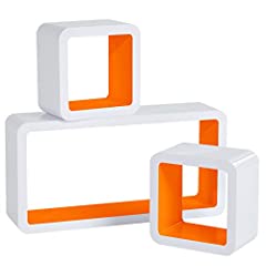 WOLTU Floating Shelves Orange Cube Floating Wall Shelves for sale  Delivered anywhere in UK