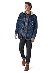 Lee mens Chore Coat Denim Jacket, Sherpa Lined Dark, used for sale  Delivered anywhere in USA 