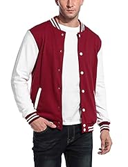 COOFANDY Mens Slim Fit Varsity Baseball Jacket Bomber for sale  Delivered anywhere in USA 