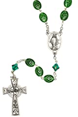 Irish Rosary Made with Ceramic Beads and Central European for sale  Delivered anywhere in USA 