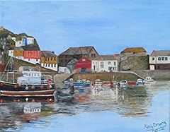 Painting harbour mevagissey for sale  Delivered anywhere in UK