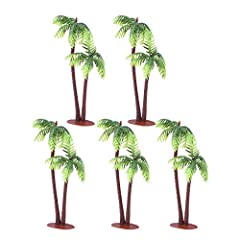 Tinksky 5Pcs Plastic Coconut Palm Tree Miniature Plant for sale  Delivered anywhere in UK