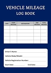 Vehicle mileage log for sale  Delivered anywhere in UK