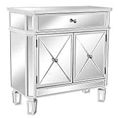 VINGLI Mirrored Cabinet Mirrored Dresser Accent Chest for sale  Delivered anywhere in USA 