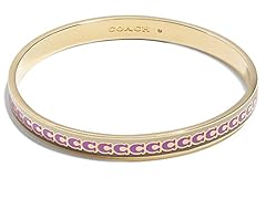 COACH Enamel Thin Bangle Bracelet Purple One Size, used for sale  Delivered anywhere in USA 