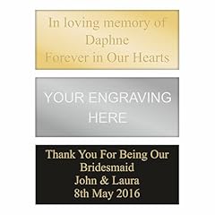 Engraved plate gold for sale  Delivered anywhere in UK
