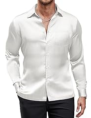 Coofandy mens satin for sale  Delivered anywhere in USA 