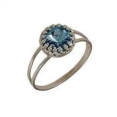 Custom aquamarine ring for sale  Delivered anywhere in UK