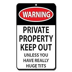 Warning private property for sale  Delivered anywhere in USA 