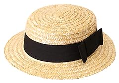Straw boater hat for sale  Delivered anywhere in UK