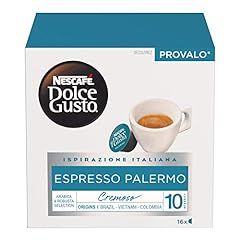 Nescafé Dolce Gusto Espresso Palermo Caffè 6 Confezioni Da 16 Capsule (96 Capsule), Cioccolato fondente, ‎37 x 24.7 x 12.4 cm; 672 grammi usato  Spedito ovunque in Italia 