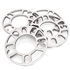 4 x 10mm Aluminum Alloy Wheel Spacers Shims Plate 4&5, used for sale  Delivered anywhere in UK