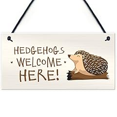 Hedgehog welcome sign for sale  Delivered anywhere in UK